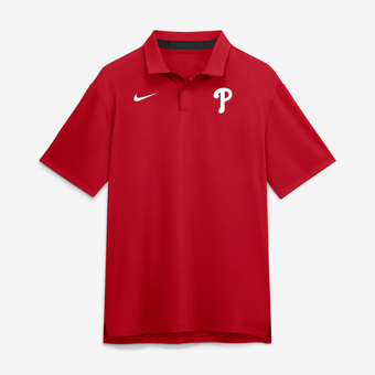 Men's Nike Red Philadelphia Phillies Tour Dri-FIT Polo