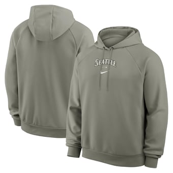 Men's Nike Gray Seattle Mariners Statement Primary Raglan Dri-FIT Hoodie