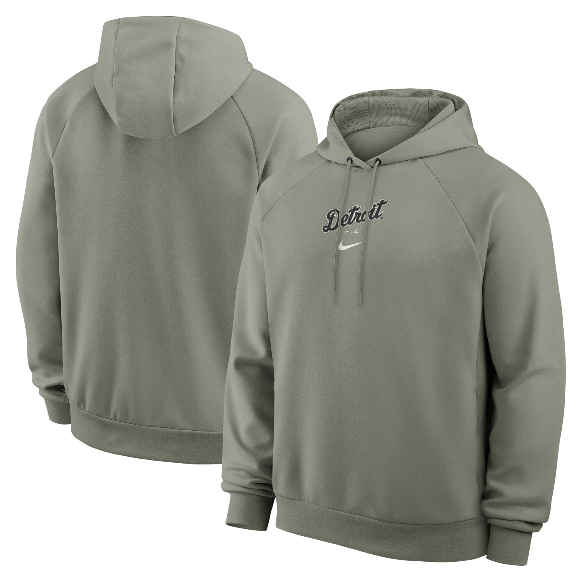 Men's Nike Gray Detroit Tigers Statement Primary Raglan Dri-FIT Hoodie