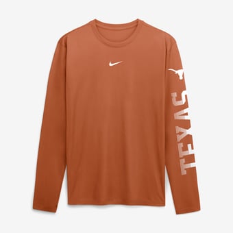 Men's Nike  Texas Orange Texas Longhorns Primetime Logo Sleeve Legend Dri-FIT Long Sleeve T-Shirt