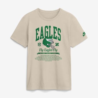 Men's Nike  Sand Philadelphia Eagles Rewind T-Shirt