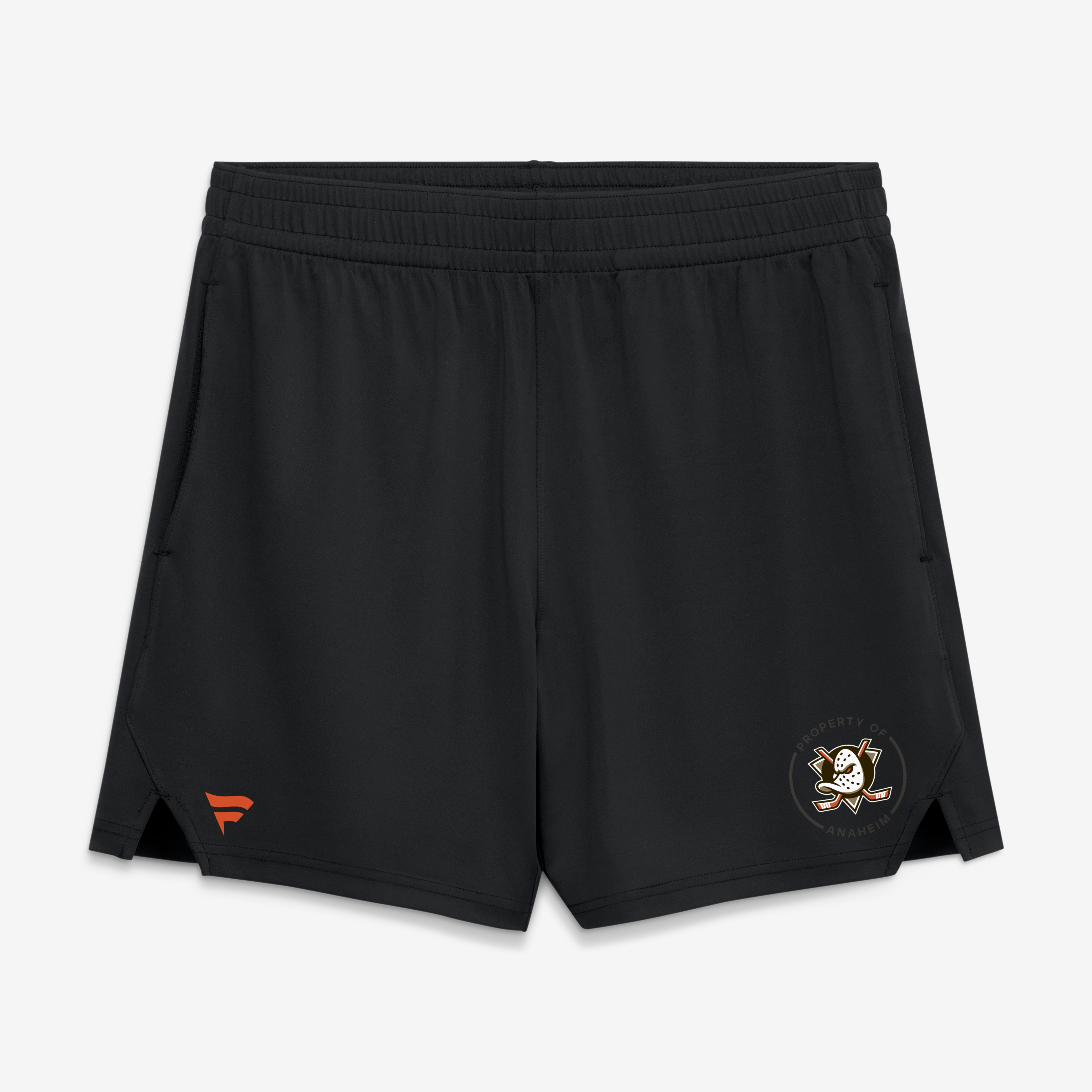 Men's Fanatics Black Anaheim Ducks Authentic Pro Training Shorts