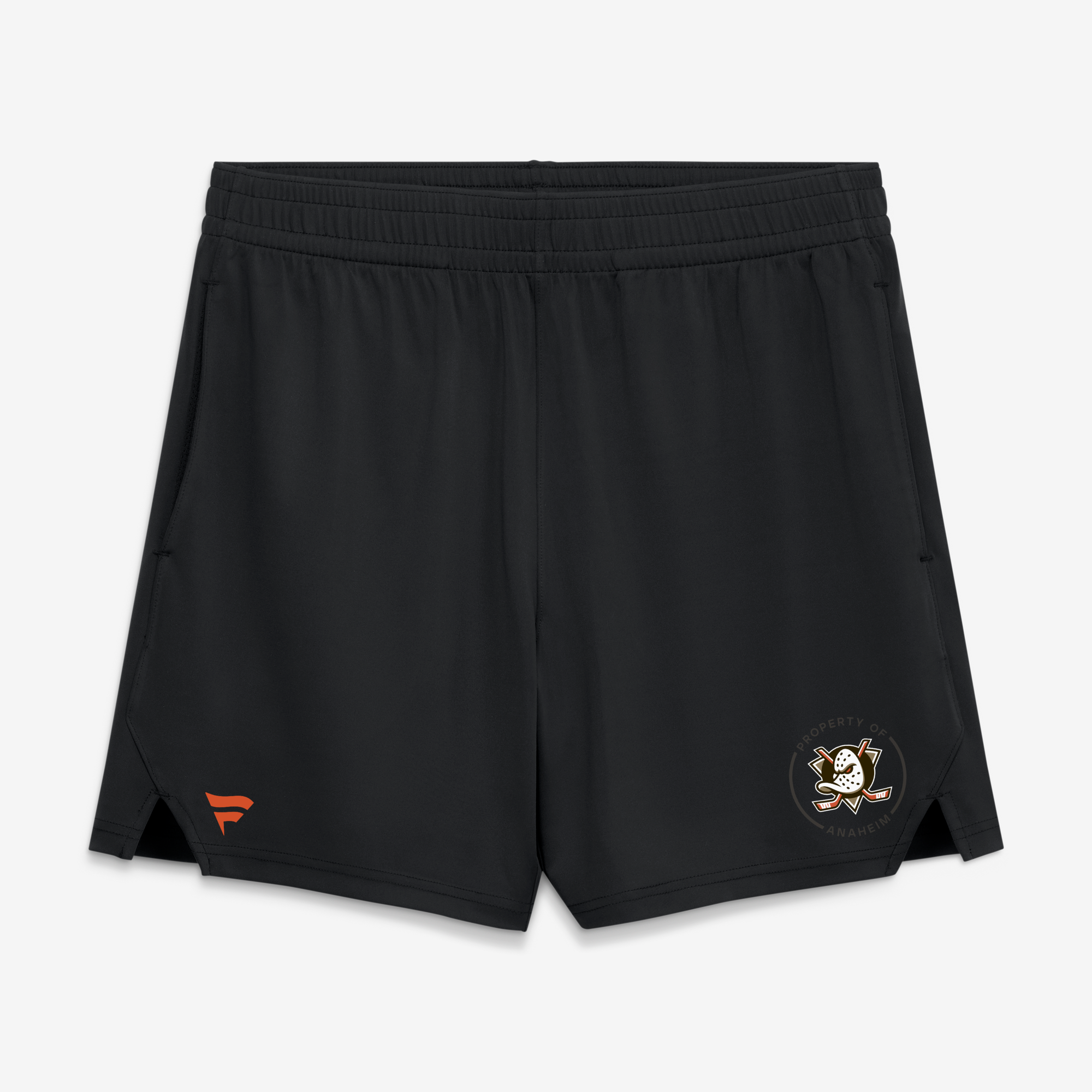 Men's Fanatics Black Anaheim Ducks Authentic Pro Training Shorts