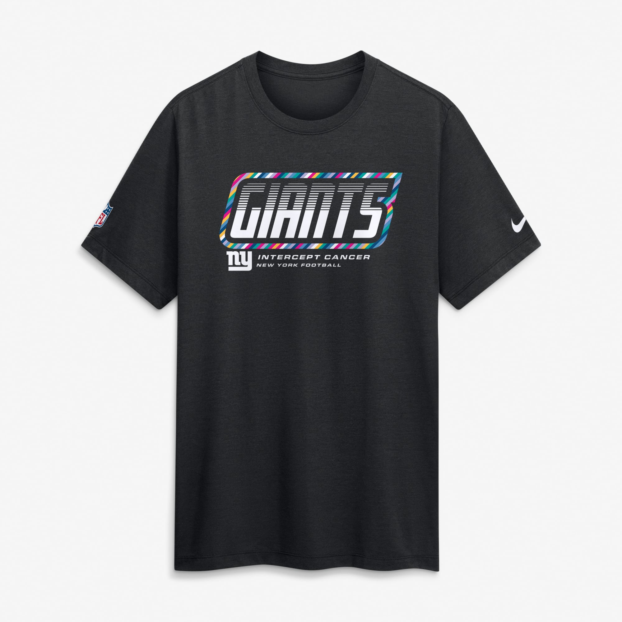 Men's Nike Black New York Giants 2026 NFL Crucial Catch Tri-Blend Dri-FIT T-Shirt