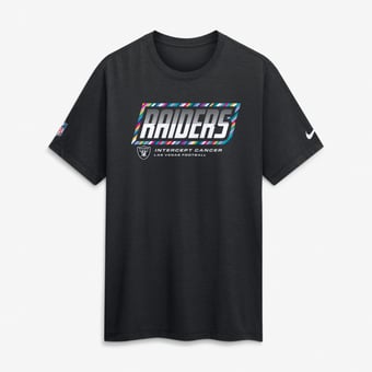 Men's Nike Black Las Vegas Raiders 2026 NFL Crucial Catch Tri-Blend Dri-FIT T-Shirt
