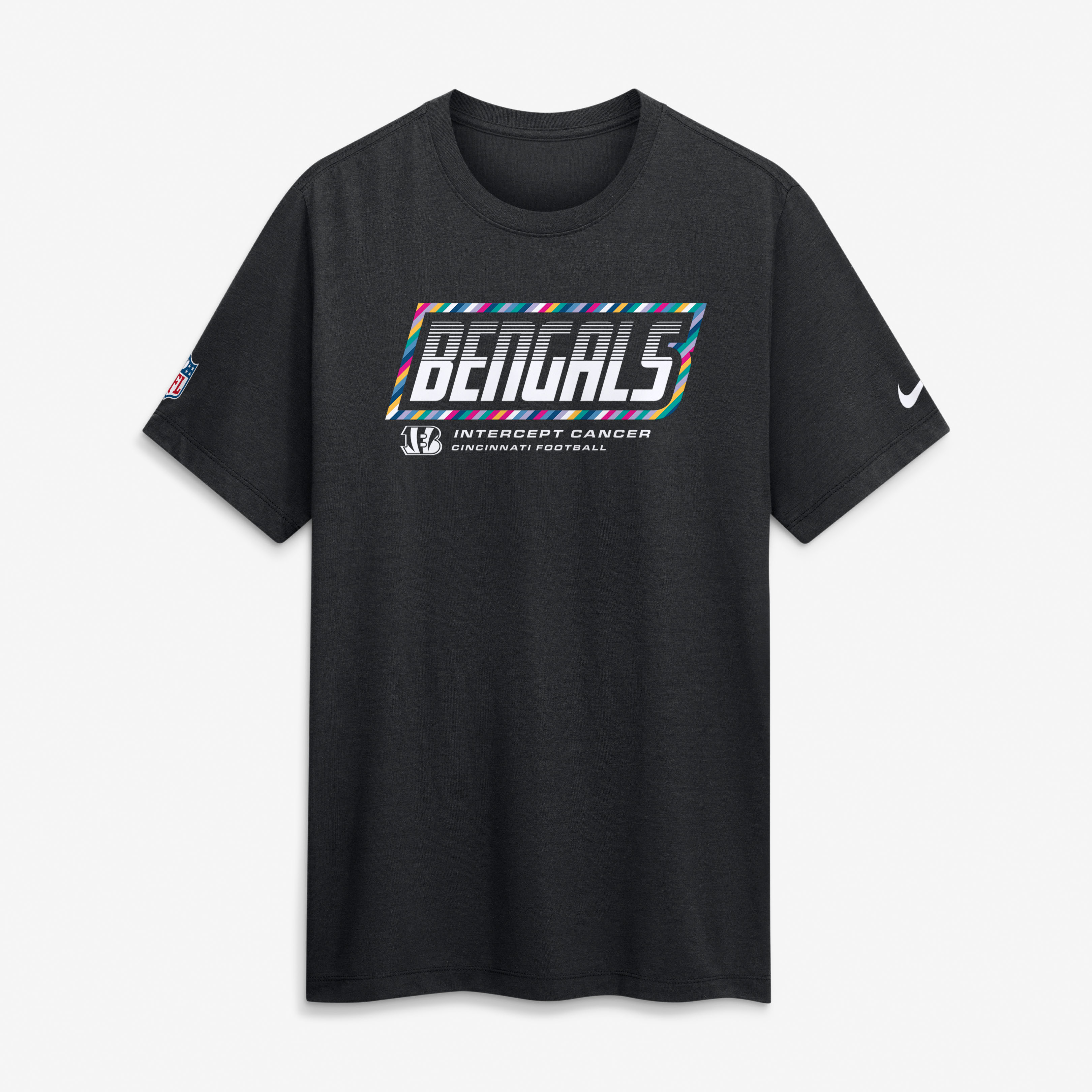 Men's Nike Black Cincinnati Bengals 2026 NFL Crucial Catch Tri-Blend Dri-FIT T-Shirt