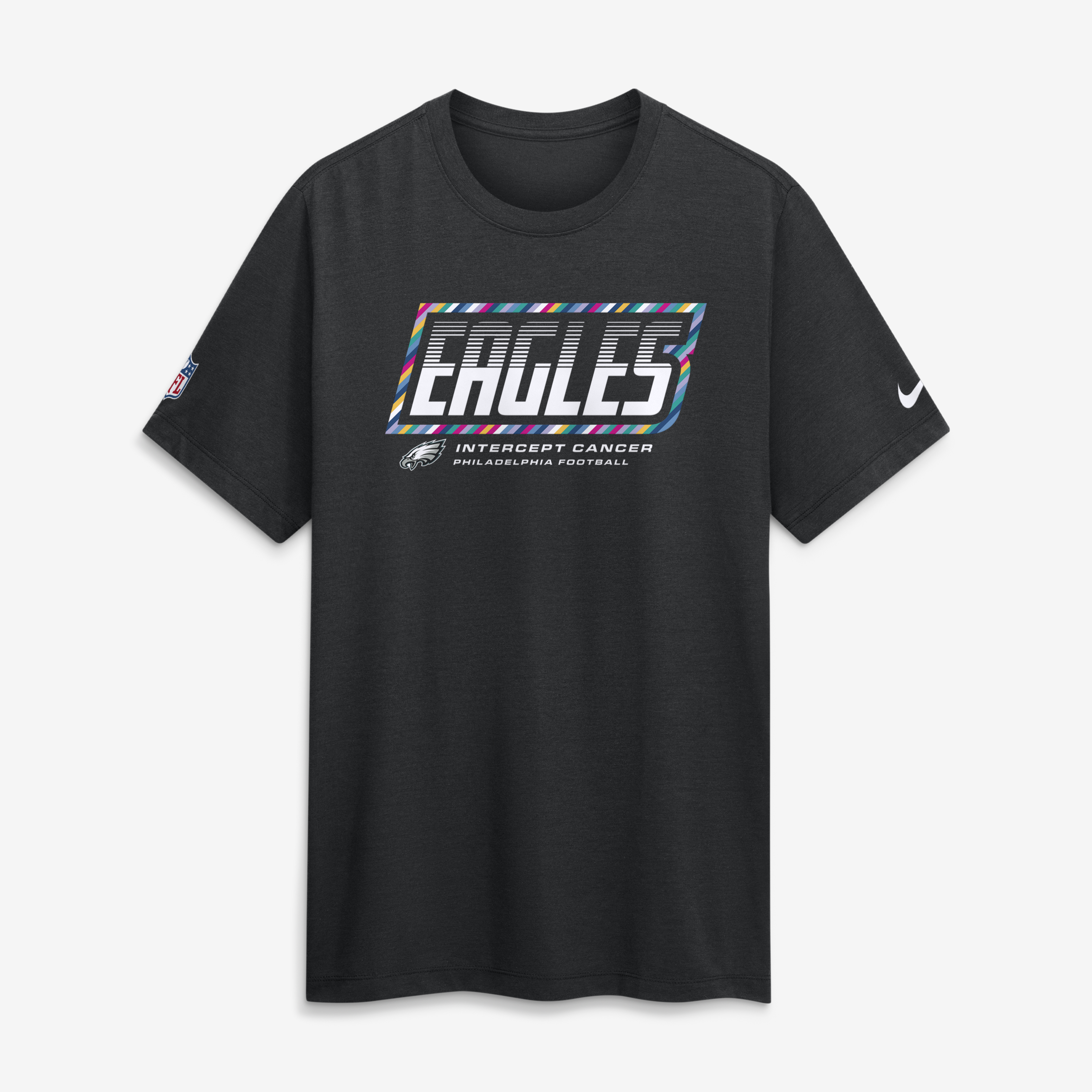 Men's Nike Black Philadelphia Eagles 2026 NFL Crucial Catch Big & Tall Tri-Blend Dri-FIT T-Shirt