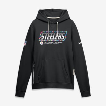 Men's Nike Black Pittsburgh Steelers 2026 NFL Crucial Catch Sideline Standard Issue Dri-FIT Pullover Hoodie