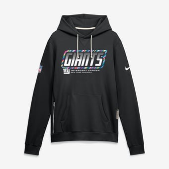 Men's Nike Black New York Giants 2026 NFL Crucial Catch Sideline Standard Issue Dri-FIT Pullover Hoodie