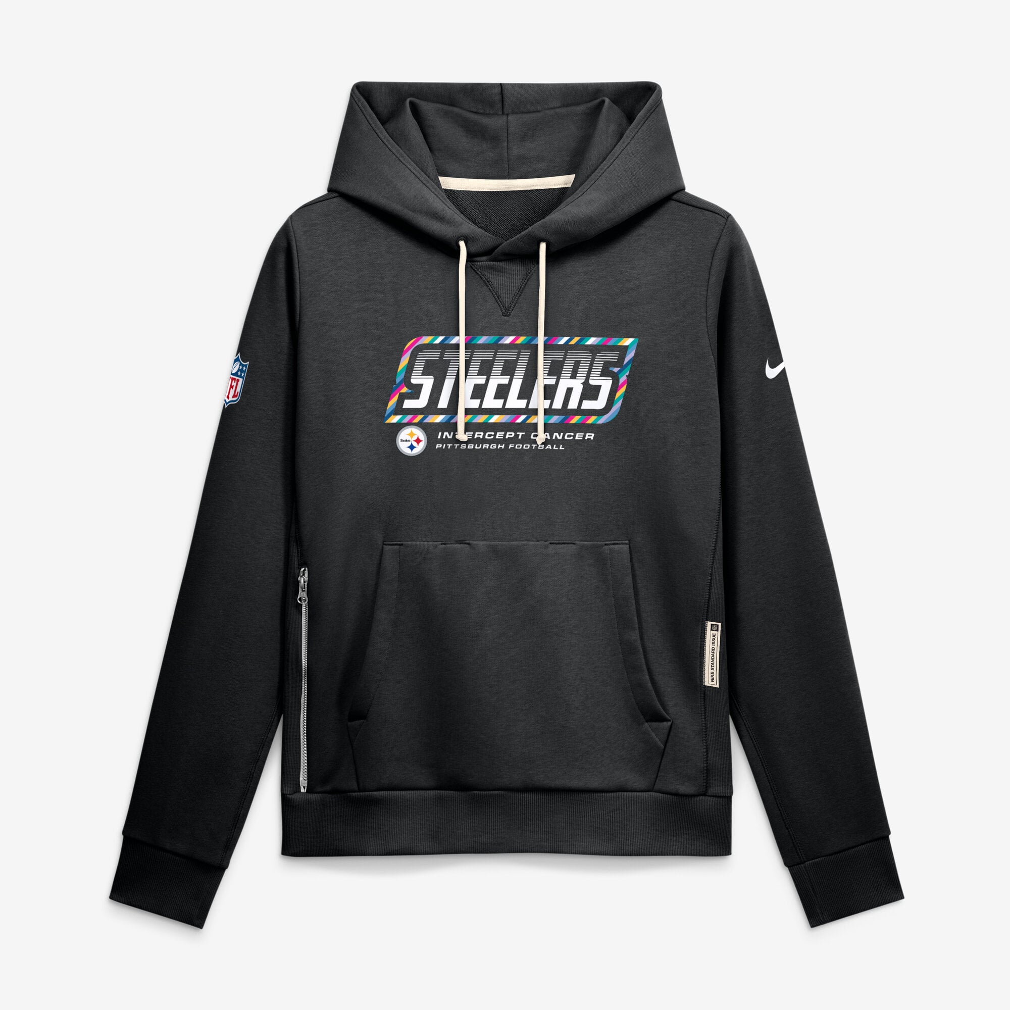 Women's Nike  Black Pittsburgh Steelers 2026 NFL Crucial Catch Sideline Standard Issue Dri-FIT Pullover Hoodie