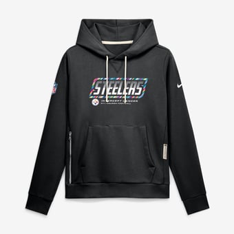 Women's Nike  Black Pittsburgh Steelers 2026 NFL Crucial Catch Sideline Standard Issue Dri-FIT Pullover Hoodie