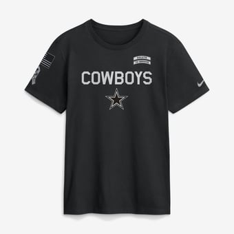 Men's Nike  Black Dallas Cowboys 2026 Salute to Service Sideline Dri-FIT T-Shirt