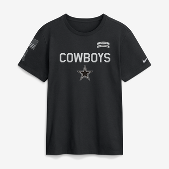 Men's Nike  Black Dallas Cowboys 2026 Salute to Service Sideline Dri-FIT T-Shirt