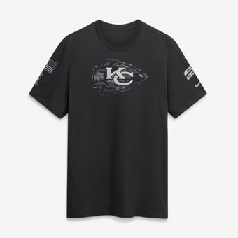 Men's Nike  Black Kansas City Chiefs 2026 Salute to Service Slub T-Shirt