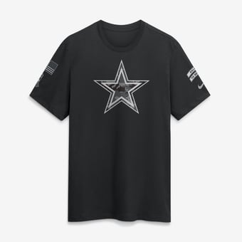 Men's Nike  Black Dallas Cowboys 2026 Salute to Service Slub T-Shirt