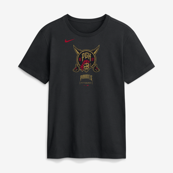 Men's Nike Black Pittsburgh Pirates 2026 City Connect Large Logo T-Shirt