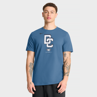 Men's Nike Navy Washington Nationals City Connect Large Logo T-Shirt