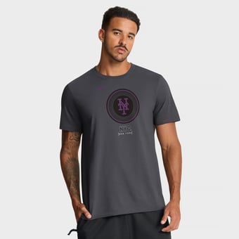 Men's Nike Anthracite New York Mets City Connect Wordmark T-Shirt
