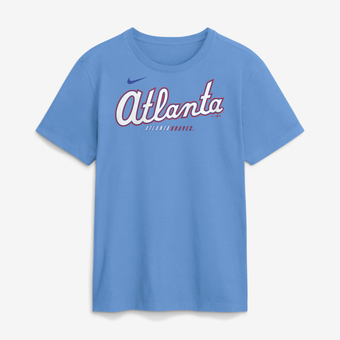Men's Nike Light Blue Atlanta Braves 2026 City Connect Wordmark T-Shirt
