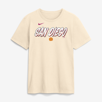 Men's Nike Cream San Diego Padres 2026 City Connect Wordmark T-Shirt