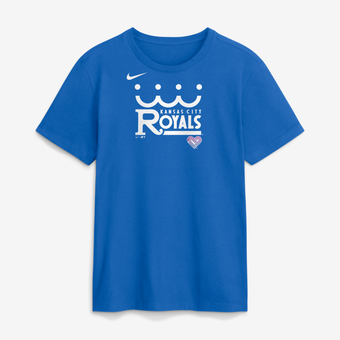 Men's Nike Royal Kansas City Royals 2026 City Connect Wordmark T-Shirt