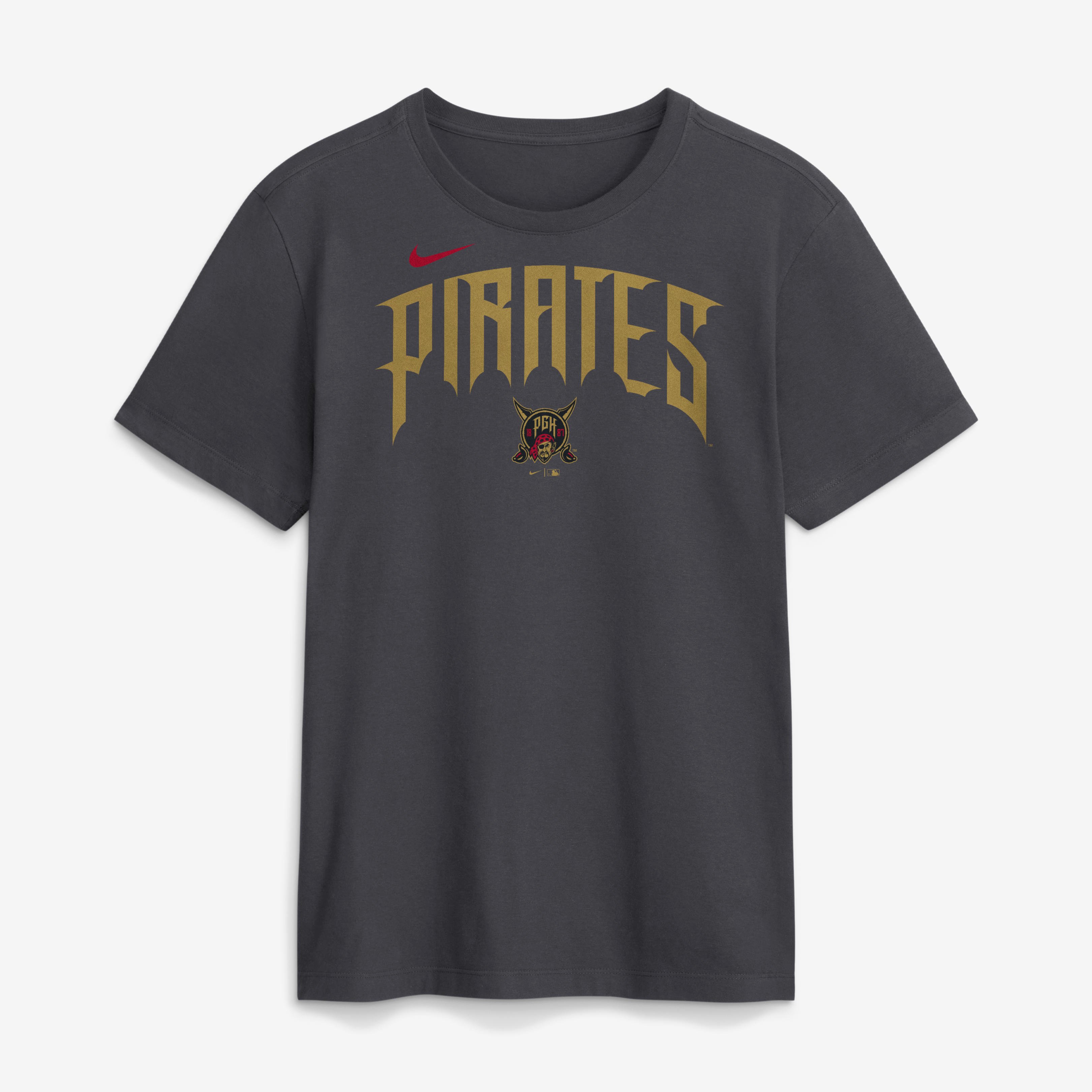 Men's Nike Anthracite Pittsburgh Pirates 2026 City Connect Wordmark T-Shirt