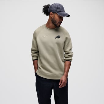 Men's Nike Olive Buffalo Bills Tech Fleece Raglan Sweatshirt