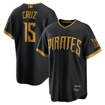 Men's Nike Oneil Cruz Black Pittsburgh Pirates 2026 City Connect Stadium Jersey