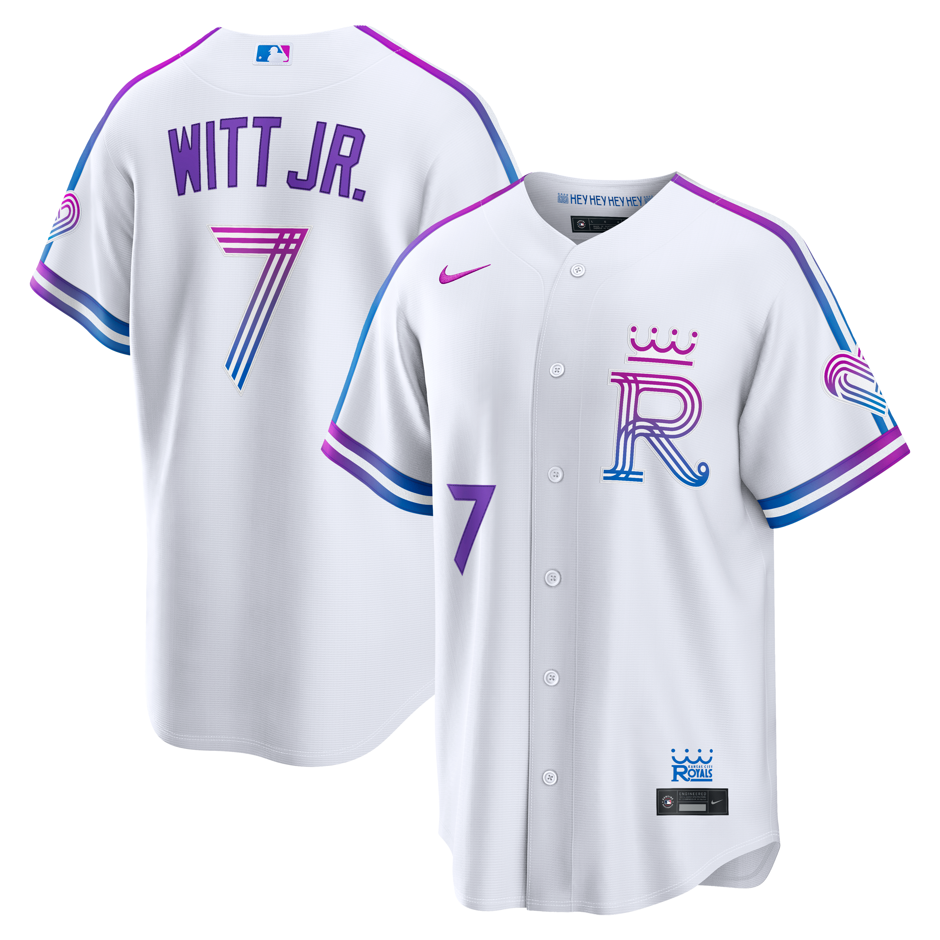 Men's Nike Bobby Witt Jr. White Kansas City Royals 2026 City Connect Stadium Jersey