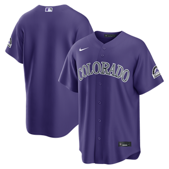 Men's Nike  Purple Colorado Rockies Alternate Stadium Jersey