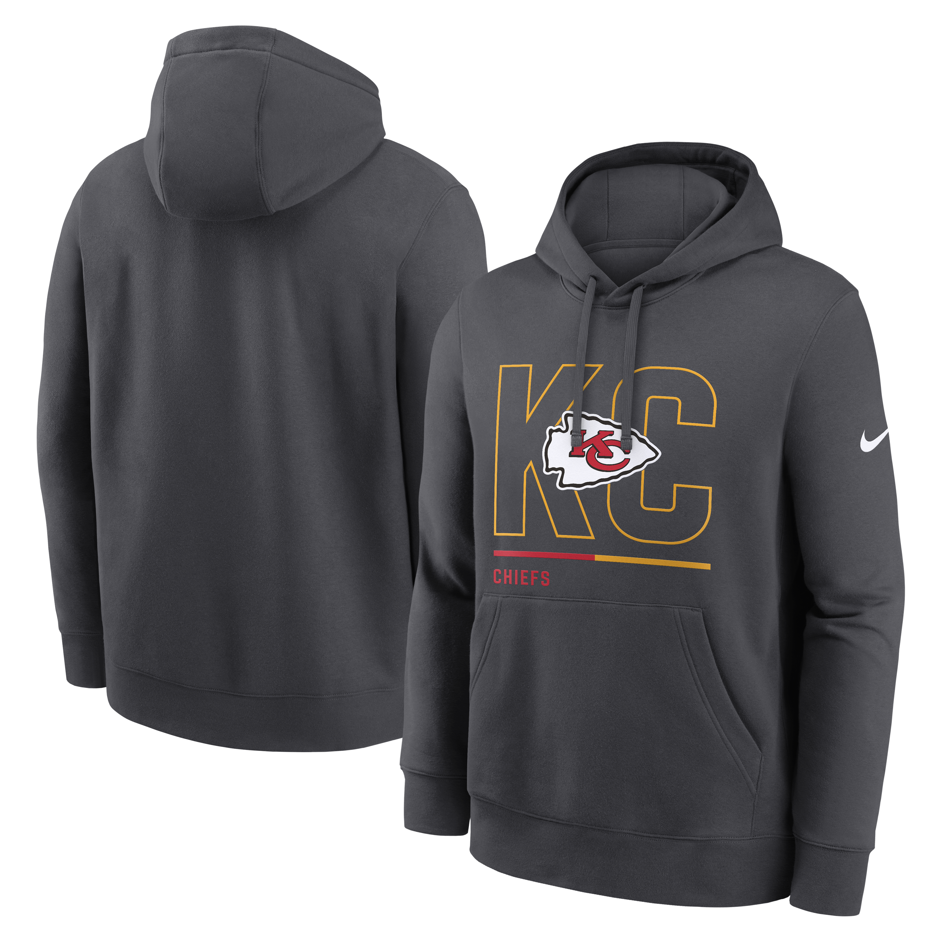 Men's Nike Charcoal Kansas City Chiefs City Code Hoodie