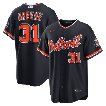 Men's Nike Riley Greene Navy Detroit Tigers Alternate Stadium Jersey