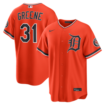Men's Nike Riley Greene Orange Detroit Tigers Alternate Stadium Jersey