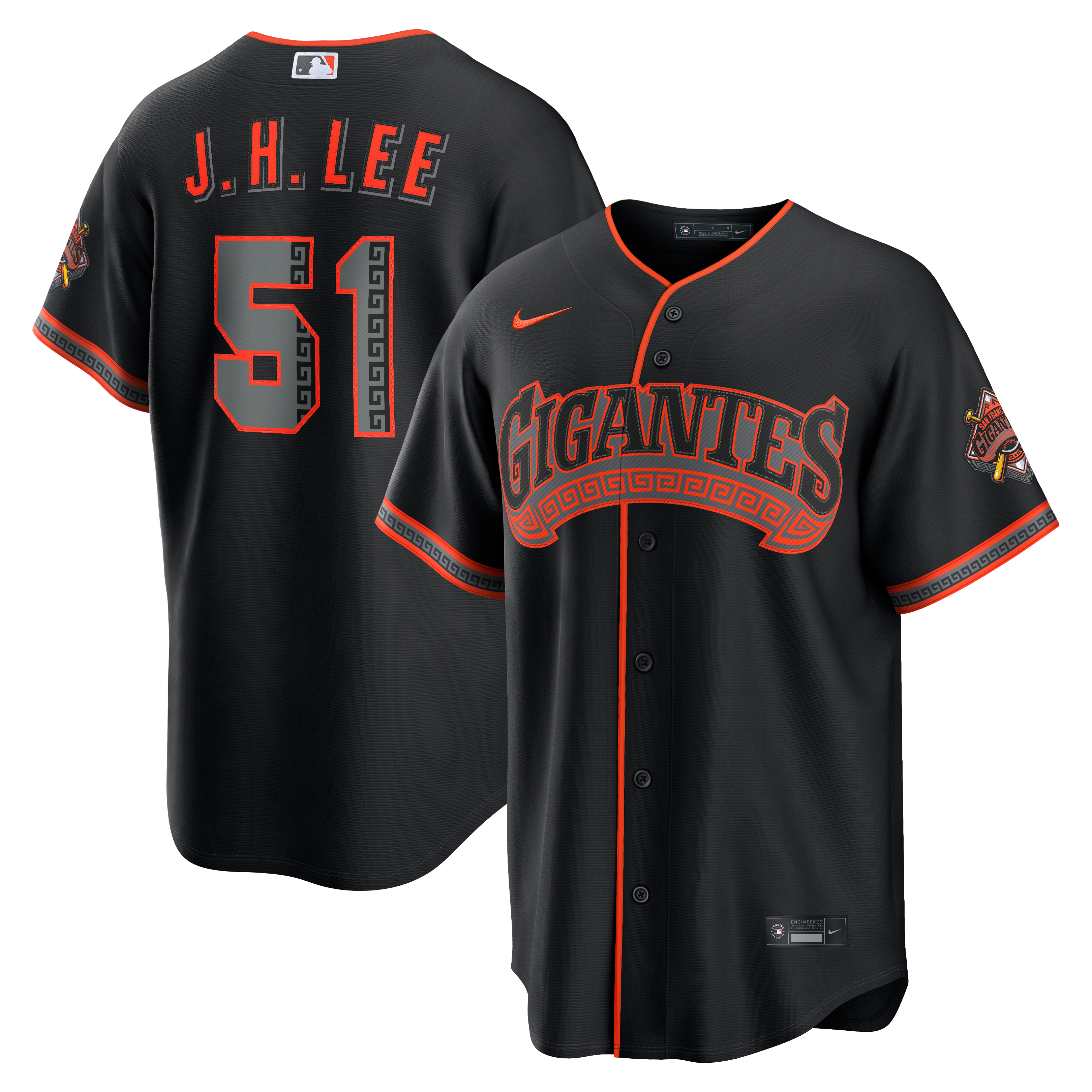Men's Nike Jung Hoo Lee Black San Francisco Giants Alternate Stadium Jersey