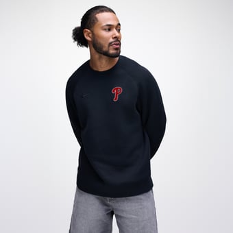 Men's Nike Black Philadelphia Phillies Tech Fleece Raglan Sweatshirt