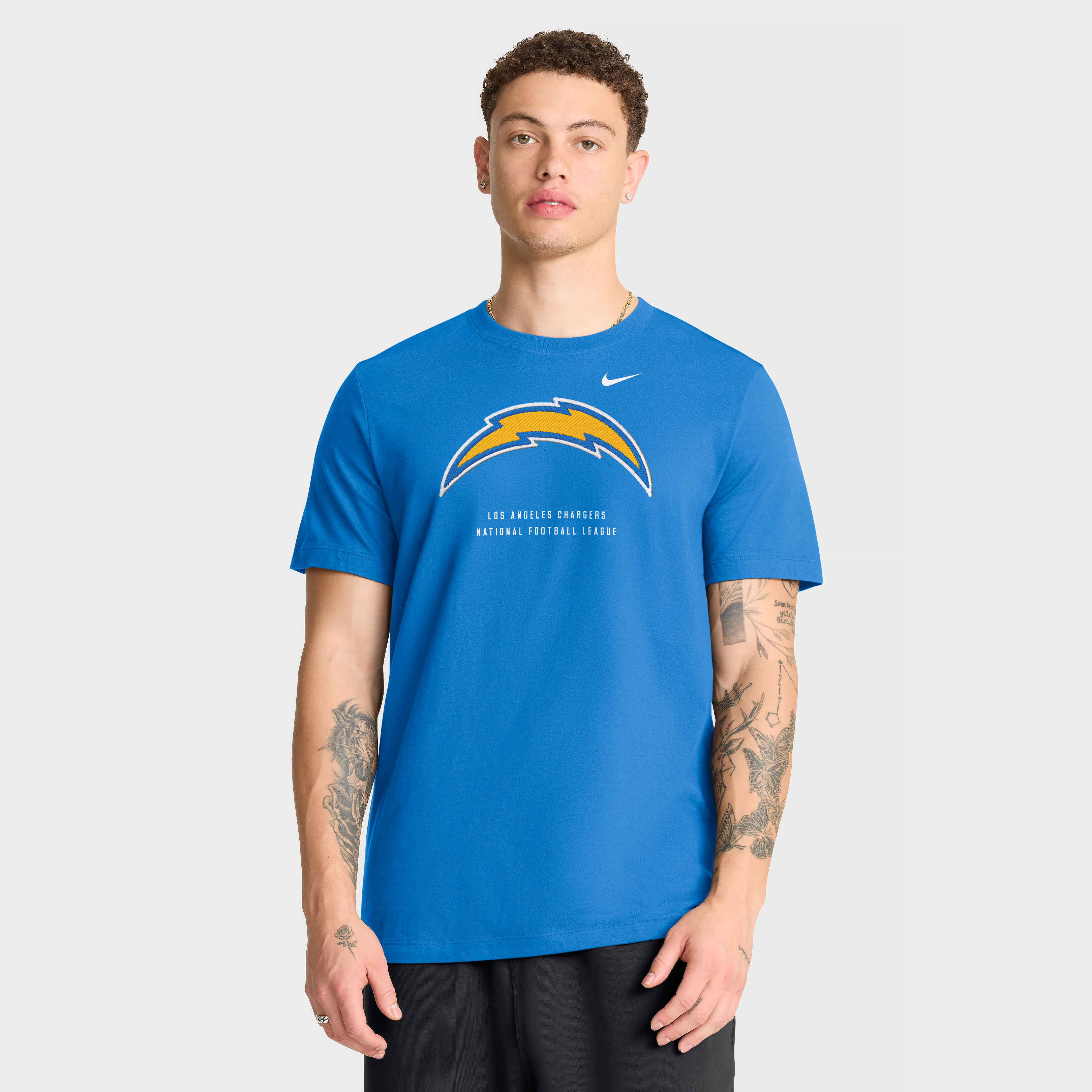 Men’s Nike Powder Blue Los Angeles Chargers Property Of T-Shirt Men’s Nike Powder Blue Los Angeles Chargers Property Of T-Shirt