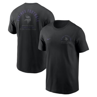 Men's Nike Black Minnesota Vikings Split Logo T-Shirt