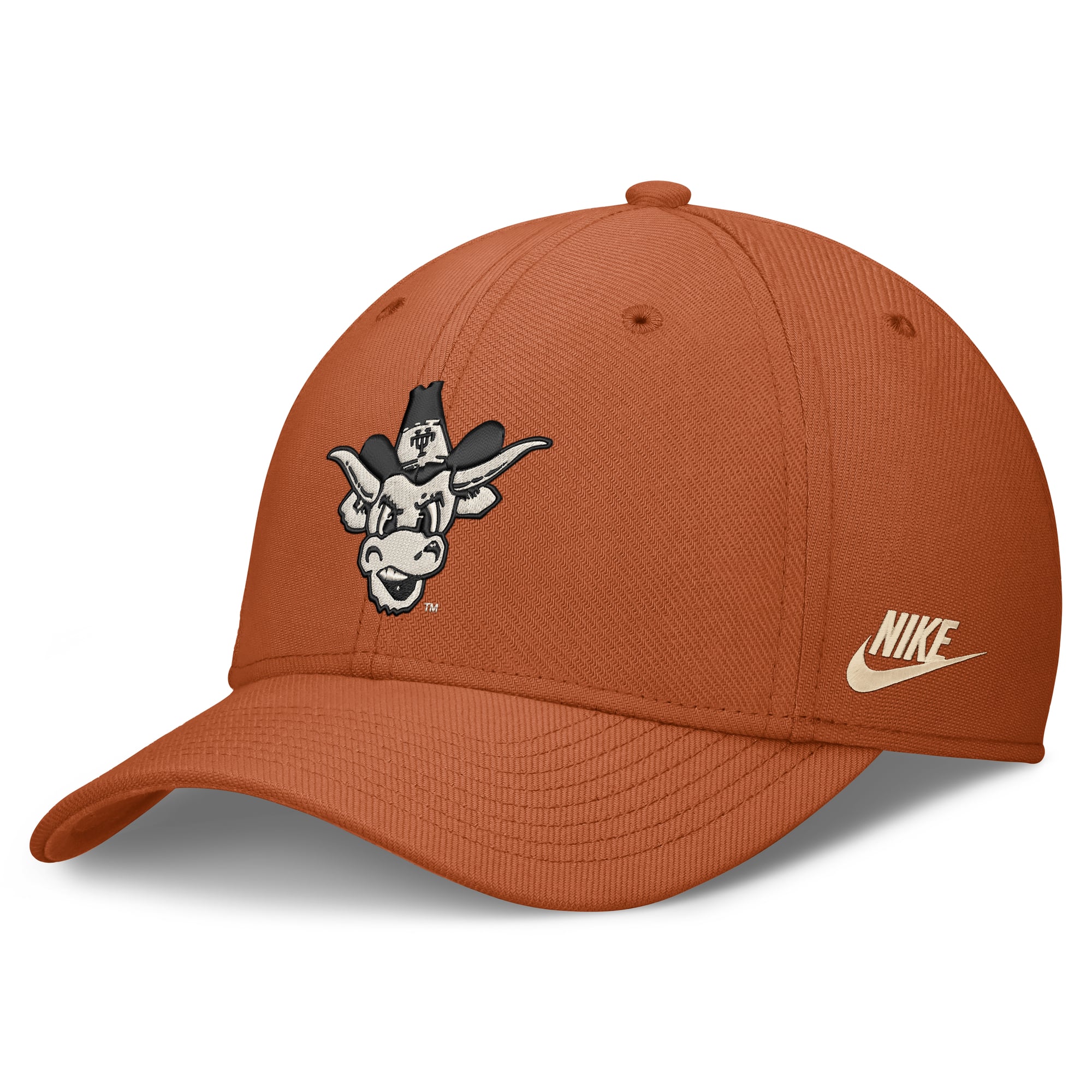 Men's Nike  Texas Orange Texas Longhorns Dri-FIT Vintage Rise Swooshflex Flex Hat