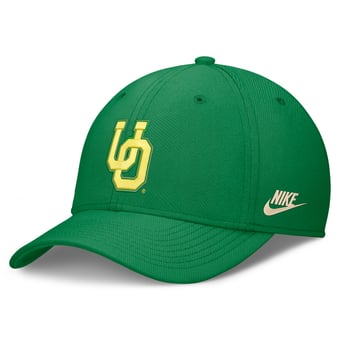 Men's Nike  Green Oregon Ducks Dri-FIT Vintage Rise Swooshflex Flex Hat