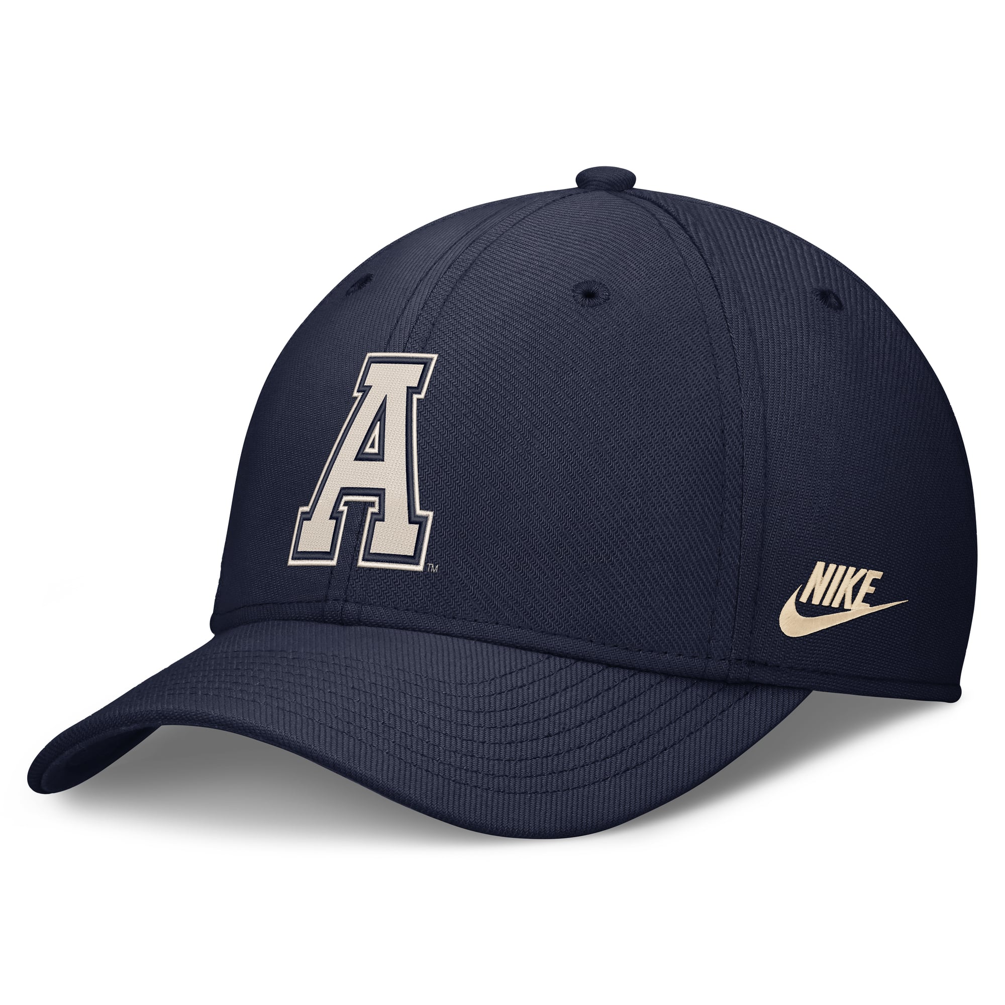 Men's Nike  Navy Auburn Tigers Dri-FIT Vintage Rise Swooshflex Flex Hat