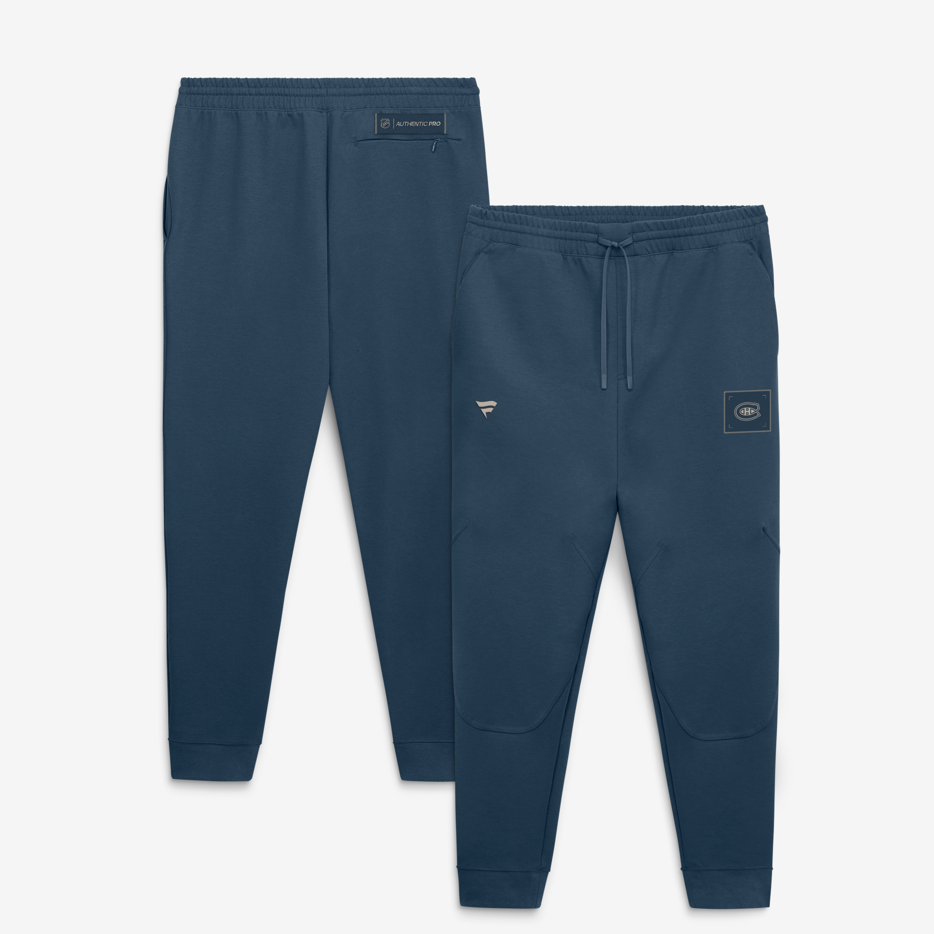 Men's Fanatics Navy Montreal Canadiens Authentic Pro Road Jogger Pants