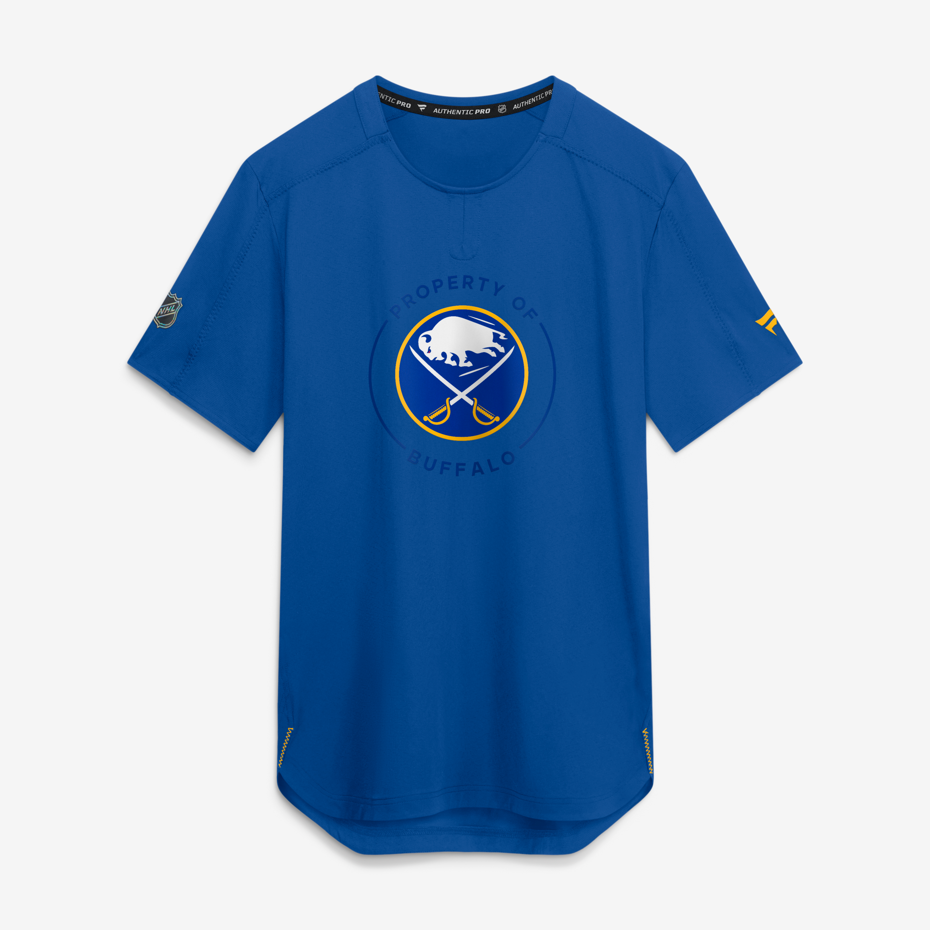 Men's Fanatics Royal Buffalo Sabres Authentic Pro Train Performance T-Shirt
