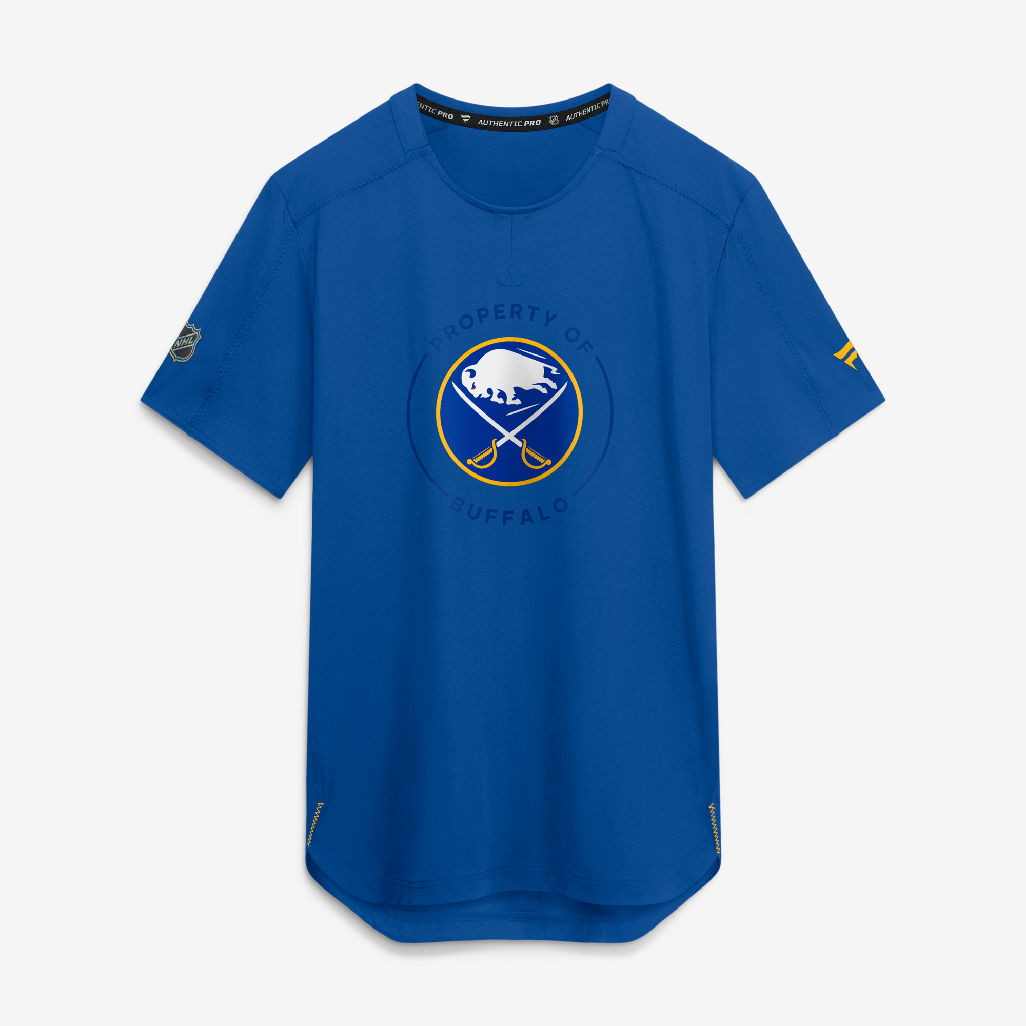 Men's Fanatics Royal Buffalo Sabres Authentic Pro Train Performance T-Shirt
