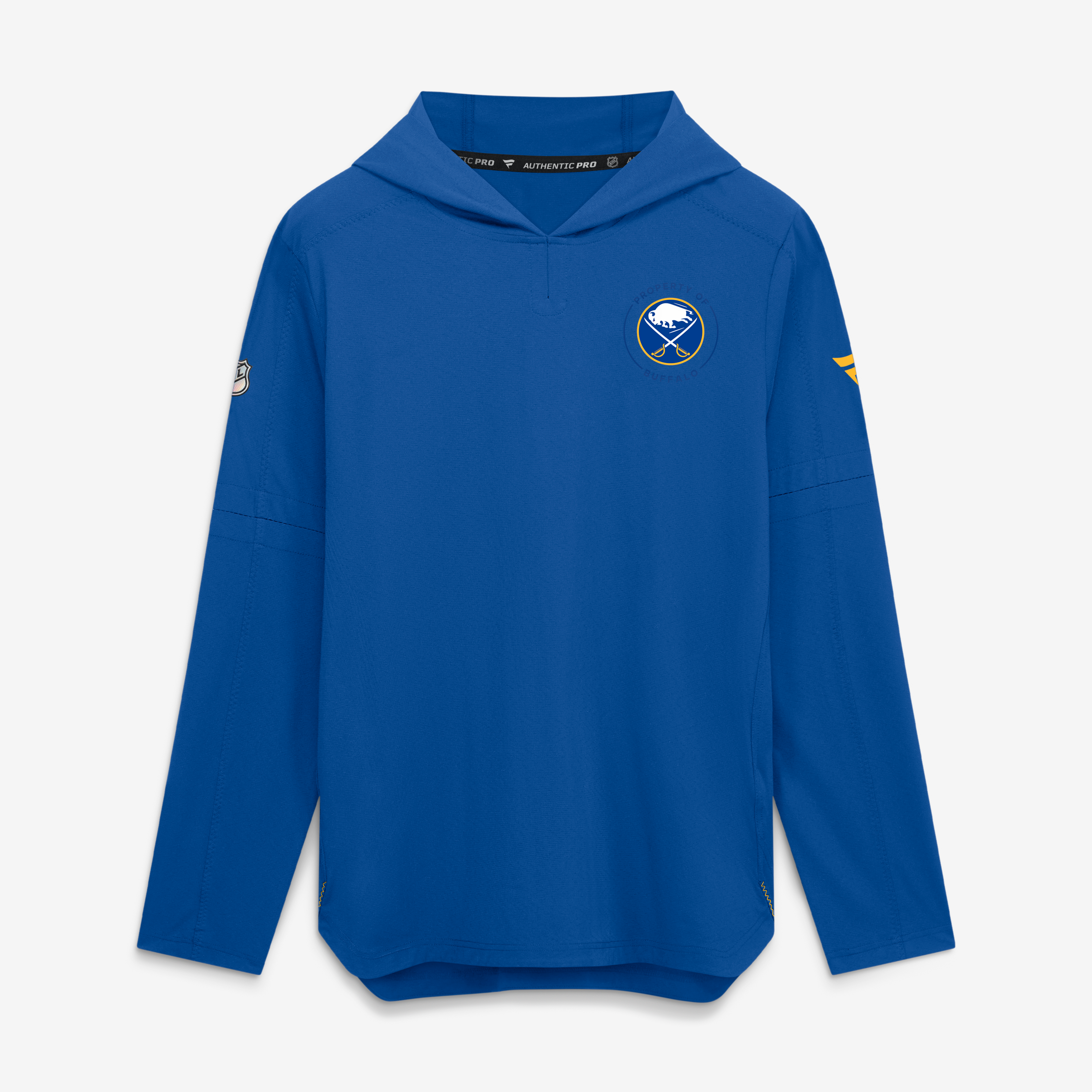 Men's Fanatics Royal Buffalo Sabres Authentic Pro Train Lightweight Hoodie