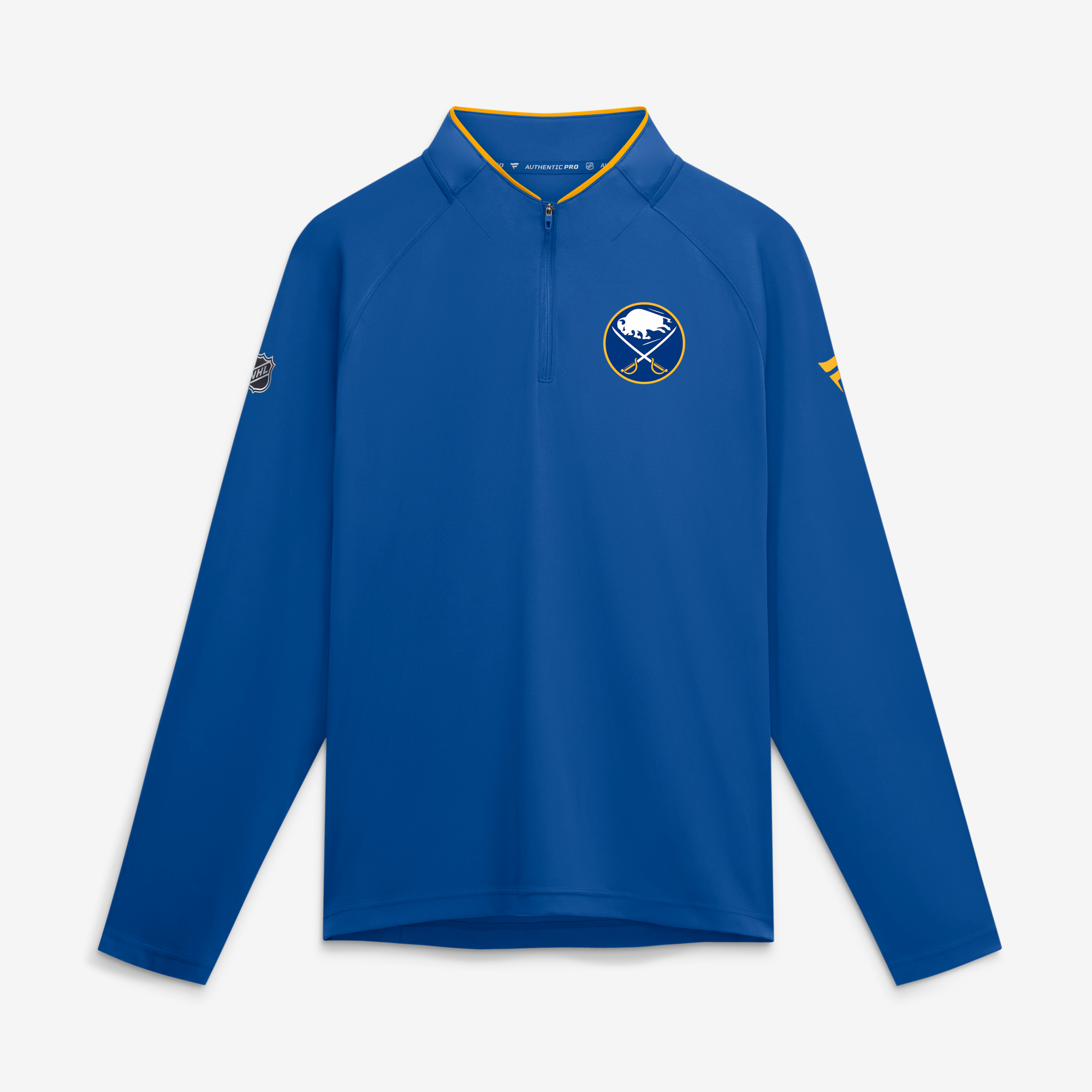 Men's Fanatics Royal Buffalo Sabres Authentic Pro Rink Lightweight Quarter-Zip Pullover