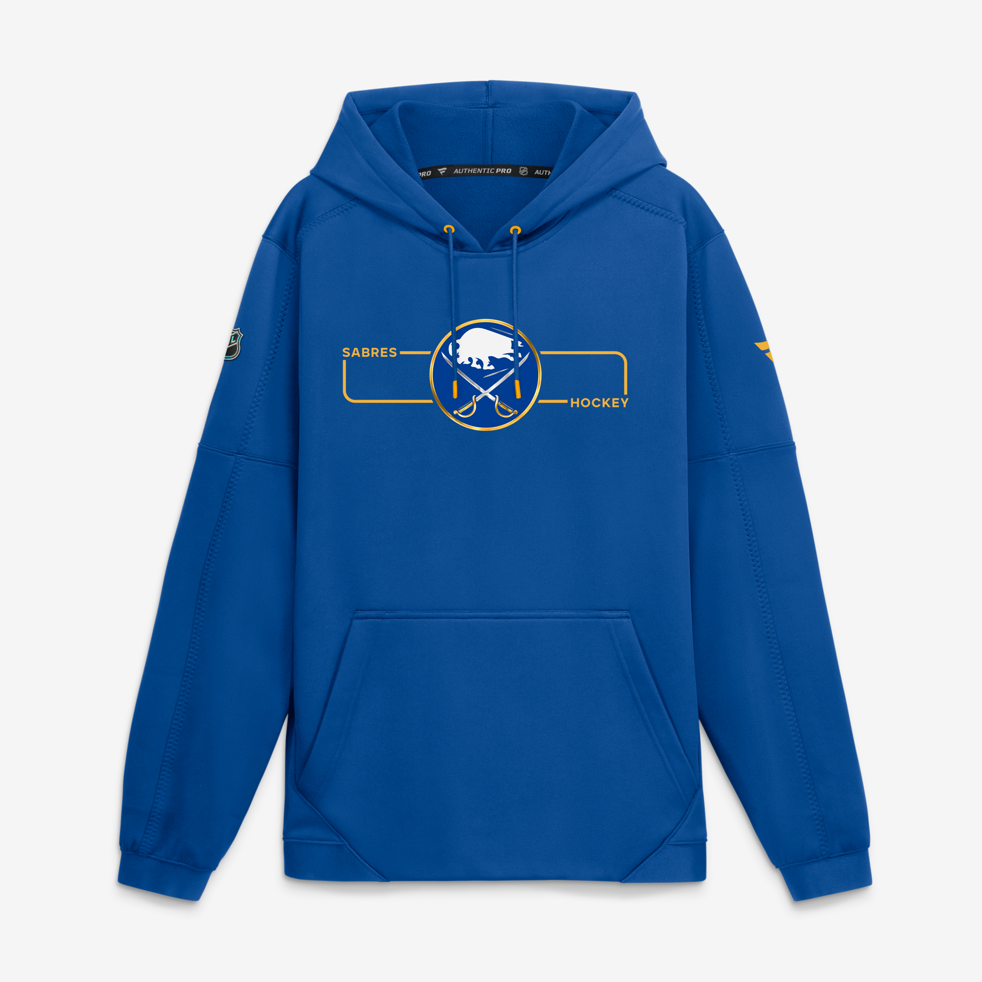 Men's Fanatics Royal Buffalo Sabres Authentic Pro Rink Fleece Pullover Hoodie