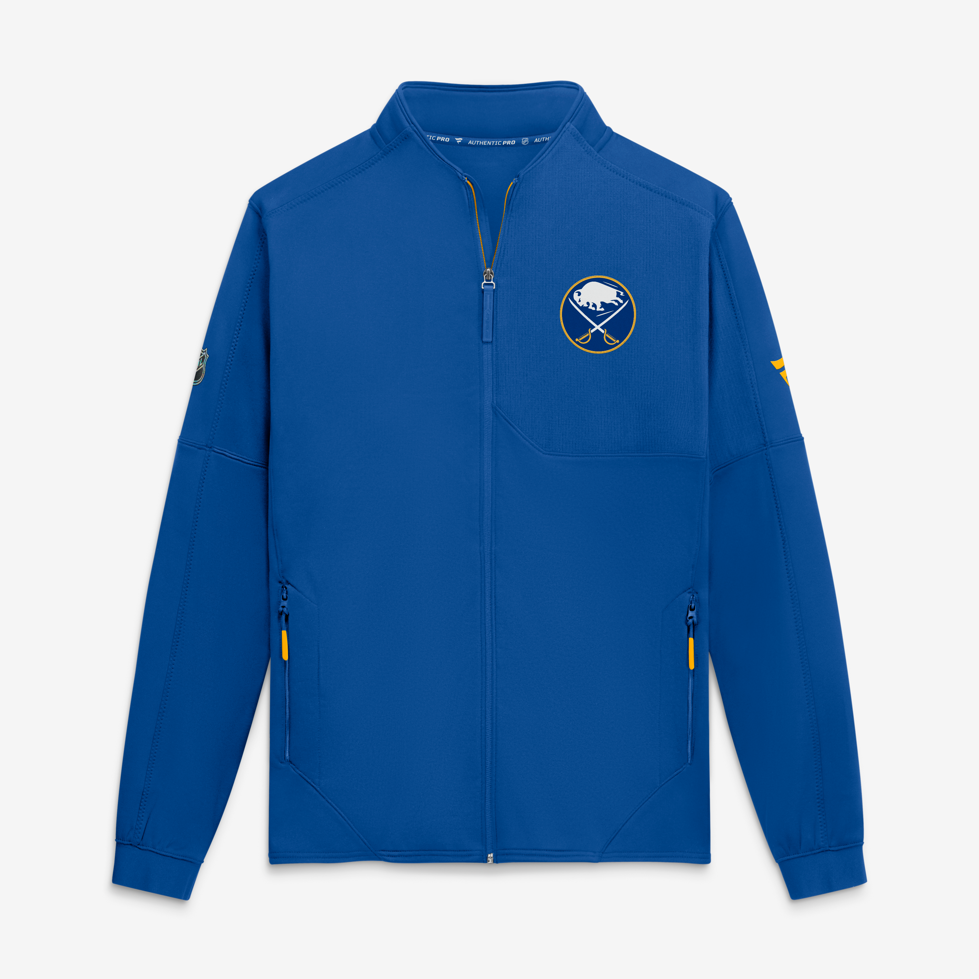Men's Fanatics Royal Buffalo Sabres Authentic Pro Rink Fleece Full-Zip Jacket