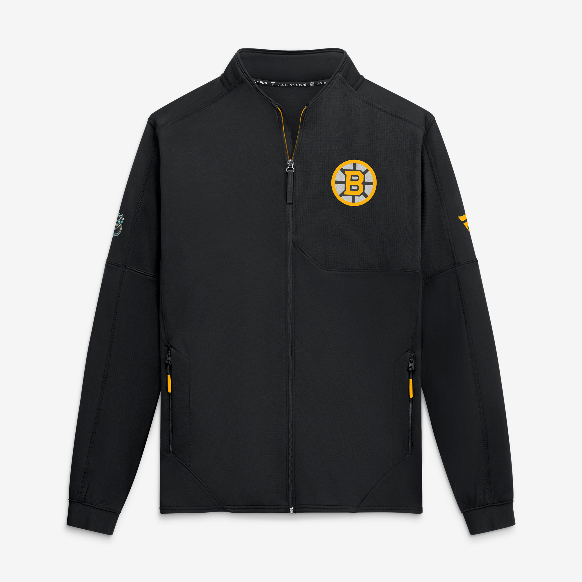 Men's Fanatics Black Boston Bruins Authentic Pro Rink Fleece Full-Zip Jacket