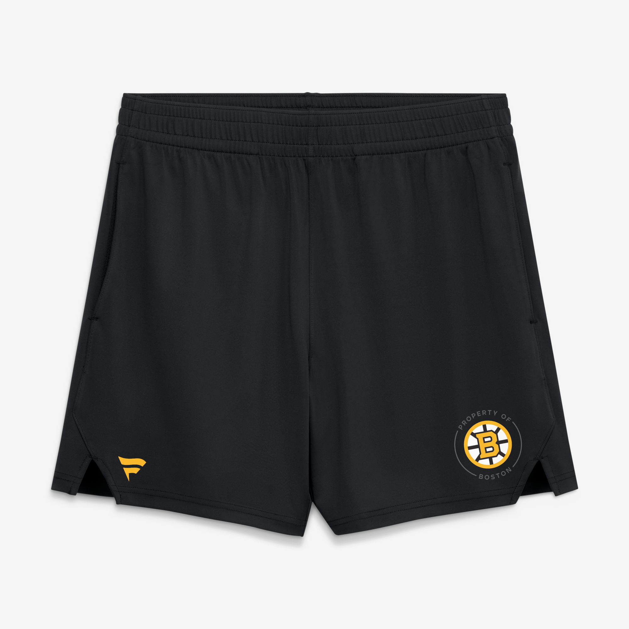 Men's Fanatics Black Boston Bruins Authentic Pro Training Shorts