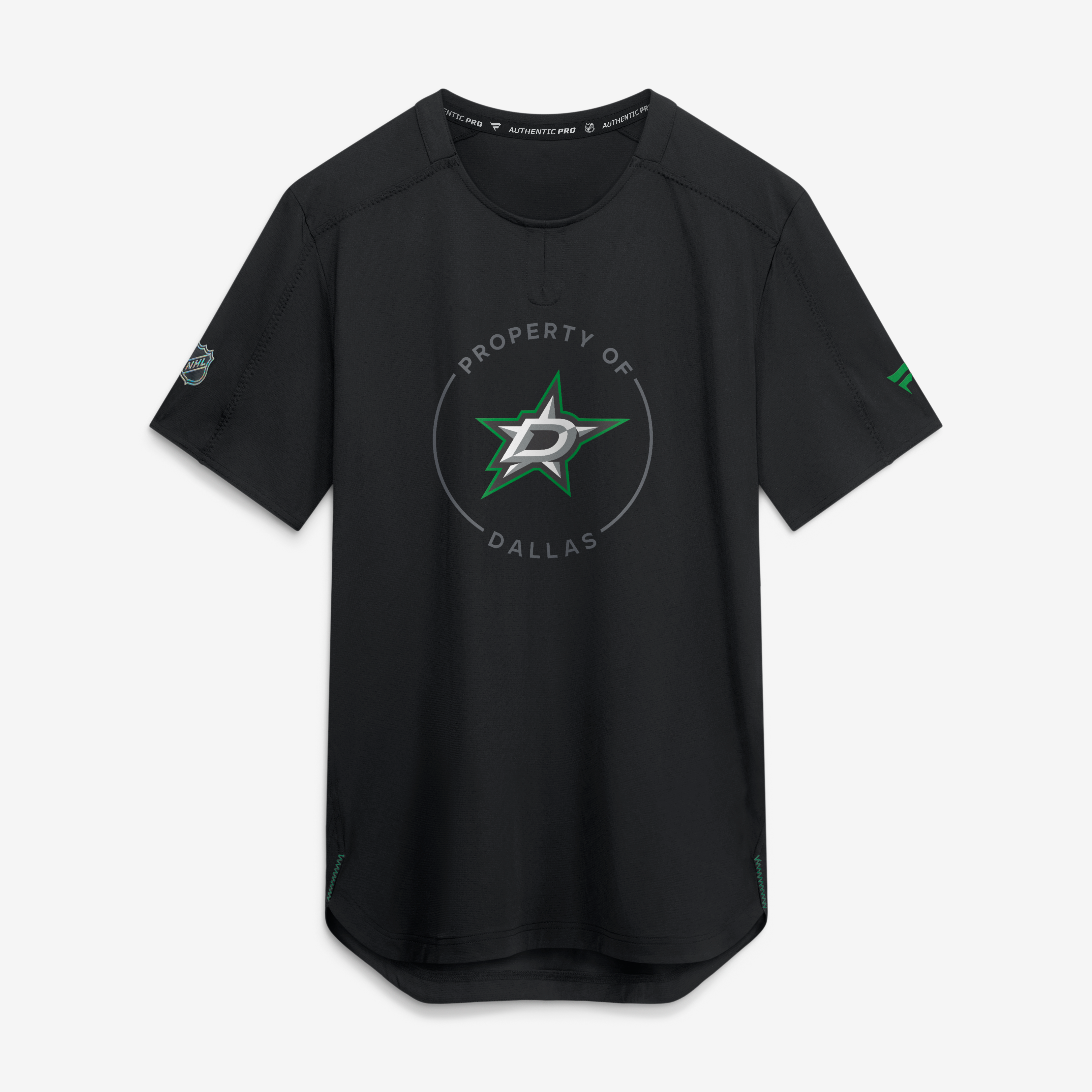 Men's Fanatics Black Dallas Stars Authentic Pro Train Performance T-Shirt